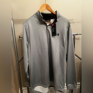 NWT Under Armor Quarter Zip Fleece Running Pullover Cold Gear size XL